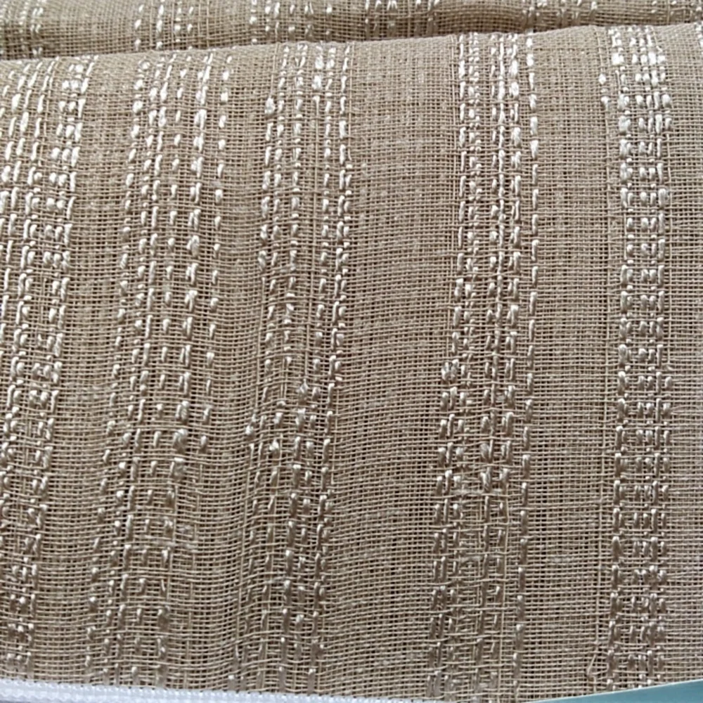 Semi-sheer Rod Pocket Window Curtains PAIR NEW